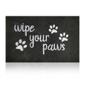 Welcome Door Mats for Entrance Funny Door Mat Wipe Your Paws Floor Mat, Welcome Mats for Front Door Indoor Non Slip Backing Rubber Mat for Outside Dog Doormat Grey