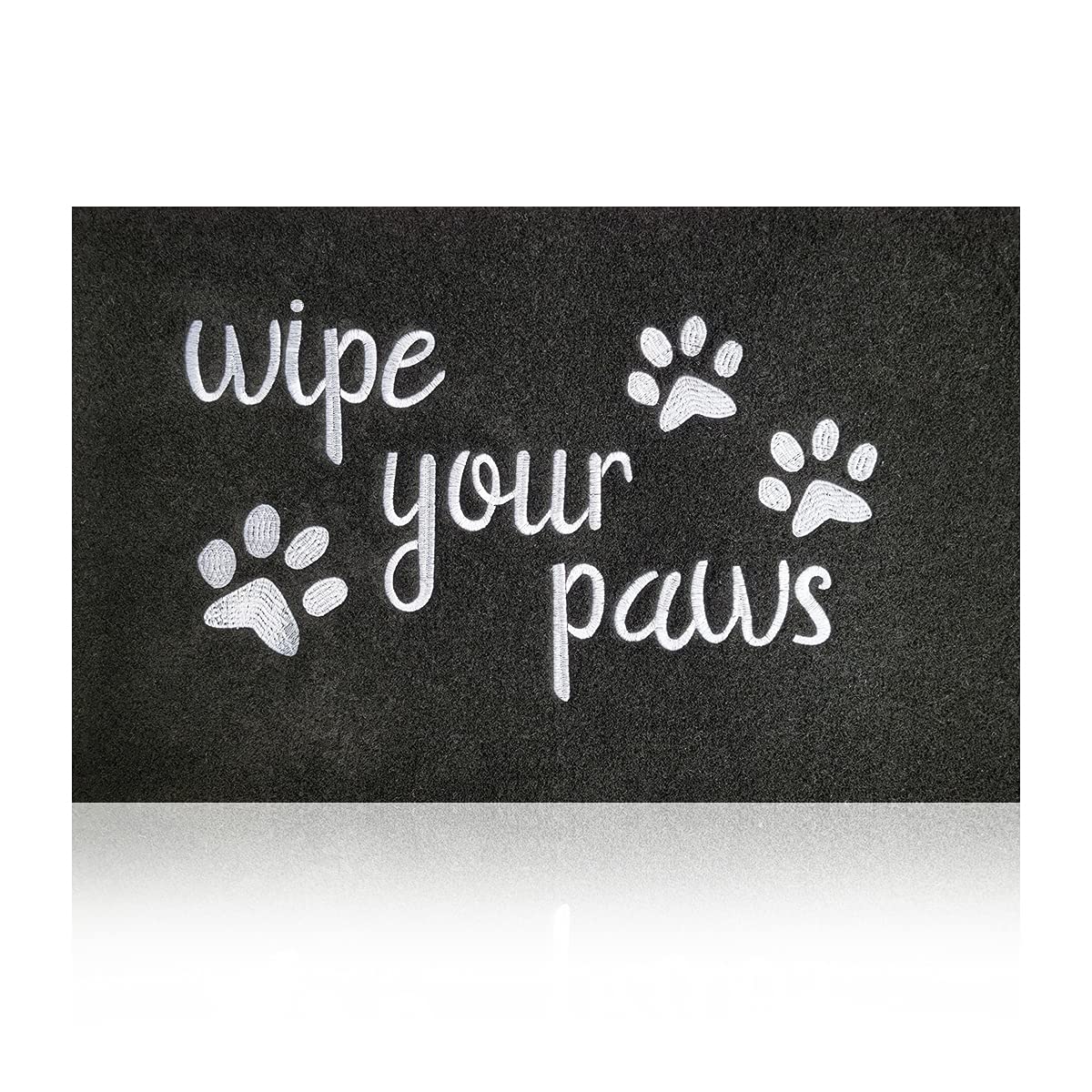 Welcome Door Mats for Entrance Funny Door Mat Wipe Your Paws Floor Mat, Welcome Mats for Front Door Indoor Non Slip Backing Rubber Mat for Outside Dog Doormat Grey