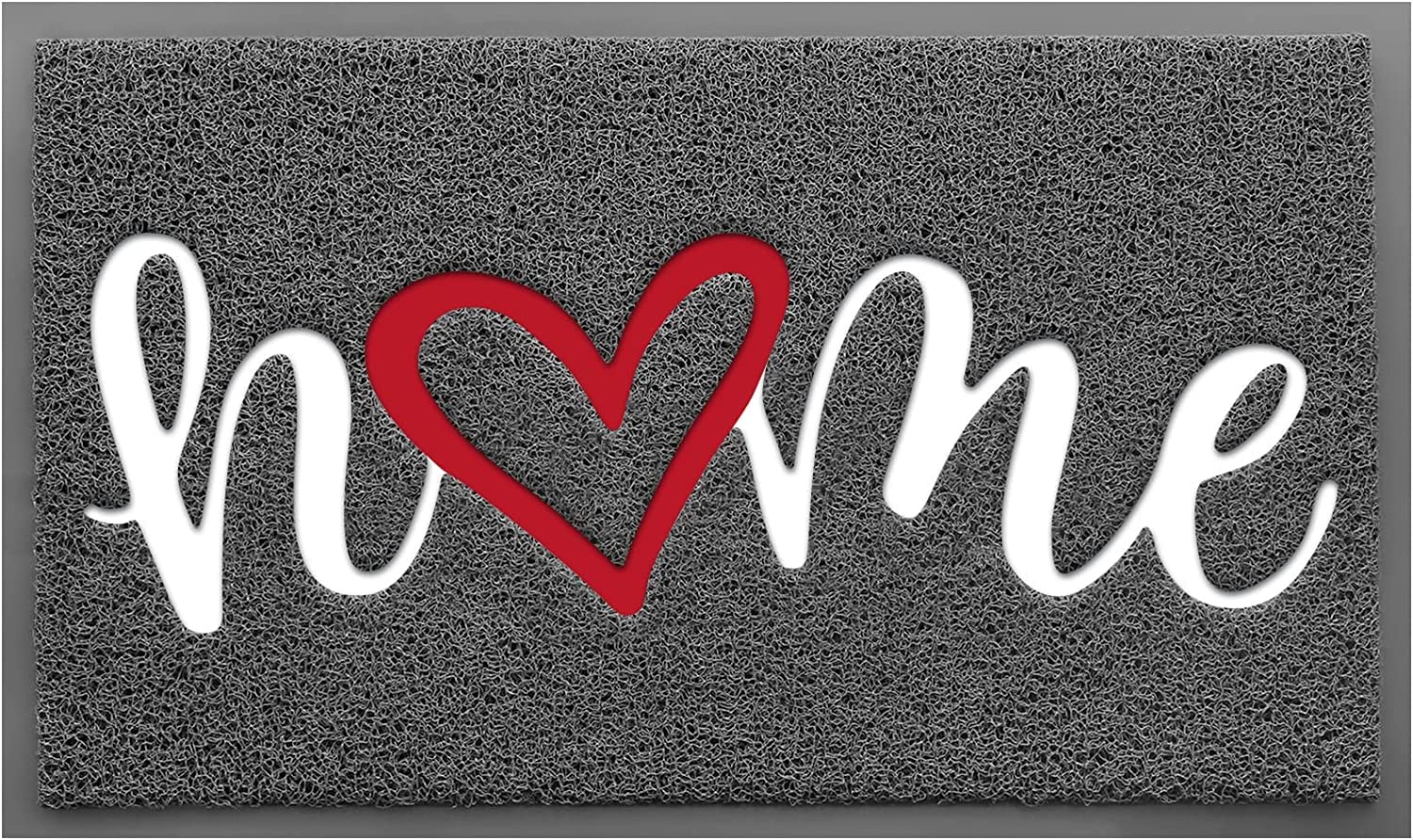 CozyBounty Black Door Mat Welcome Mats Outdoor Indoor Non-Slip Doormat for Entryway Low-Profile Floor Mat for Yard, Garage, High Traffic Areas (30"x17.5", Black)