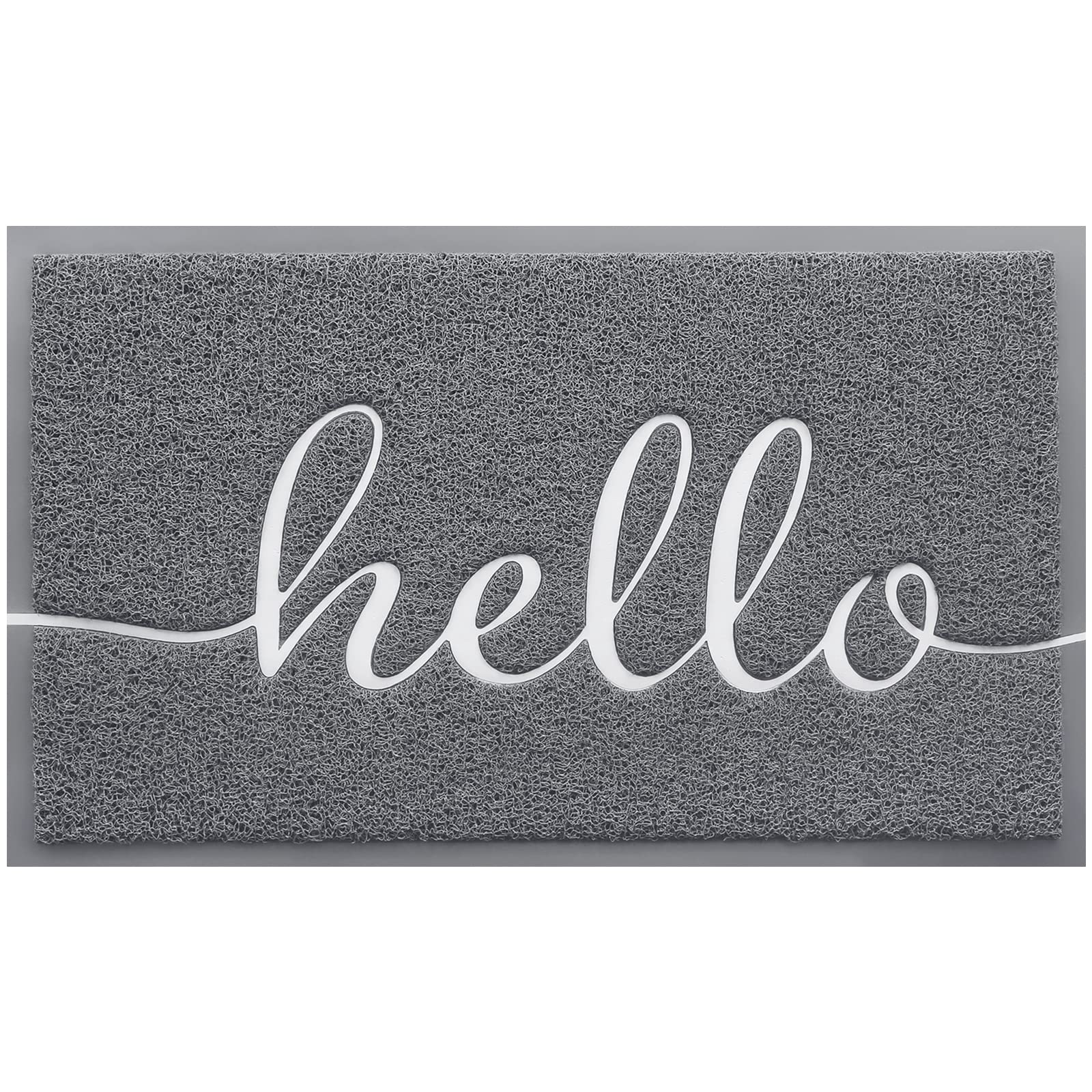BeneathYourFeet Door Mat (30"x17.5",Black), Welcome Mat Low Profile Front Doormat Floor Mat Non Slip Rugs for Entryway, Patio, High Traffic Areas