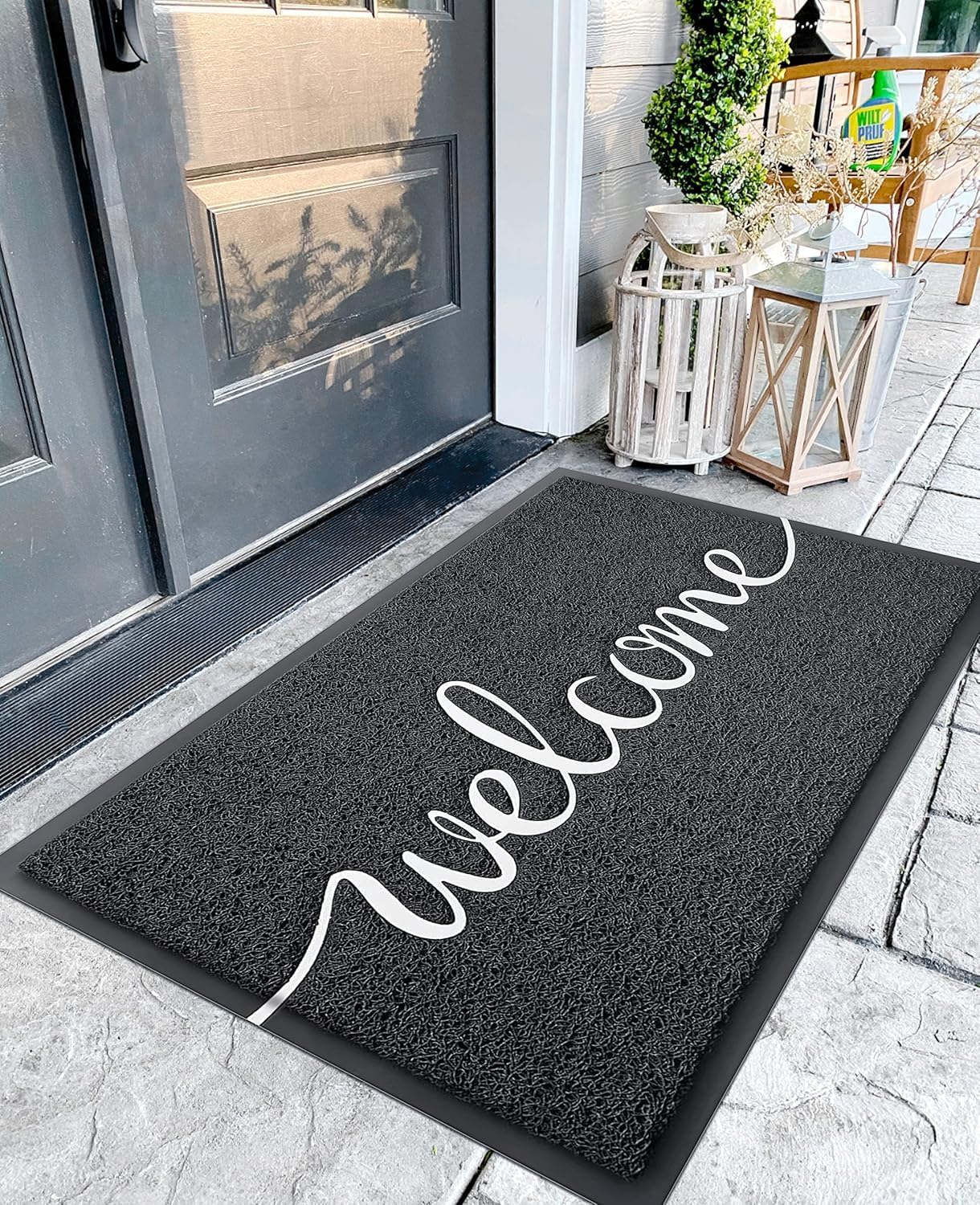 EARTHALL Funny Welcome Mats, Front Door Mat for Outside Entry, Doormat Outdoor/Indoor Entrance, Rugs Entryway Indoor, Outdoor Home Porch Decor 30"x17.5"