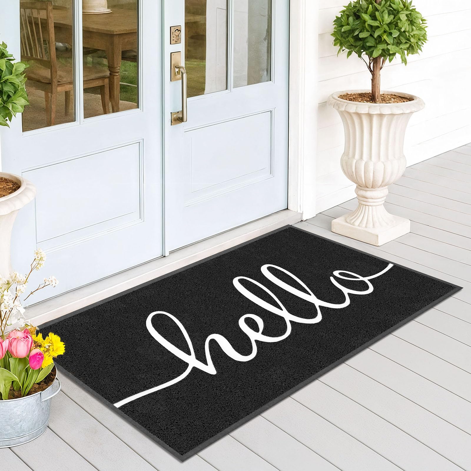 EARTHALL Funny Welcome Mats, Front Door Mat for Outside Entry, Doormat Outdoor/Indoor Entrance, Rugs Entryway Indoor, Outdoor Home Porch Decor 30"x17.5"